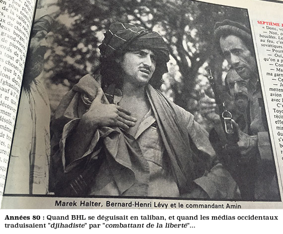 BHL déguisé en taliban d'opérette