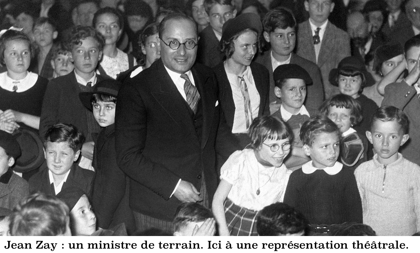 Jean Zay & enfants au théâtre-Ministre de terrain